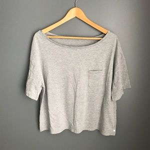 NWOT Fabletics Semi-Cropped Short-Sleeve Tee